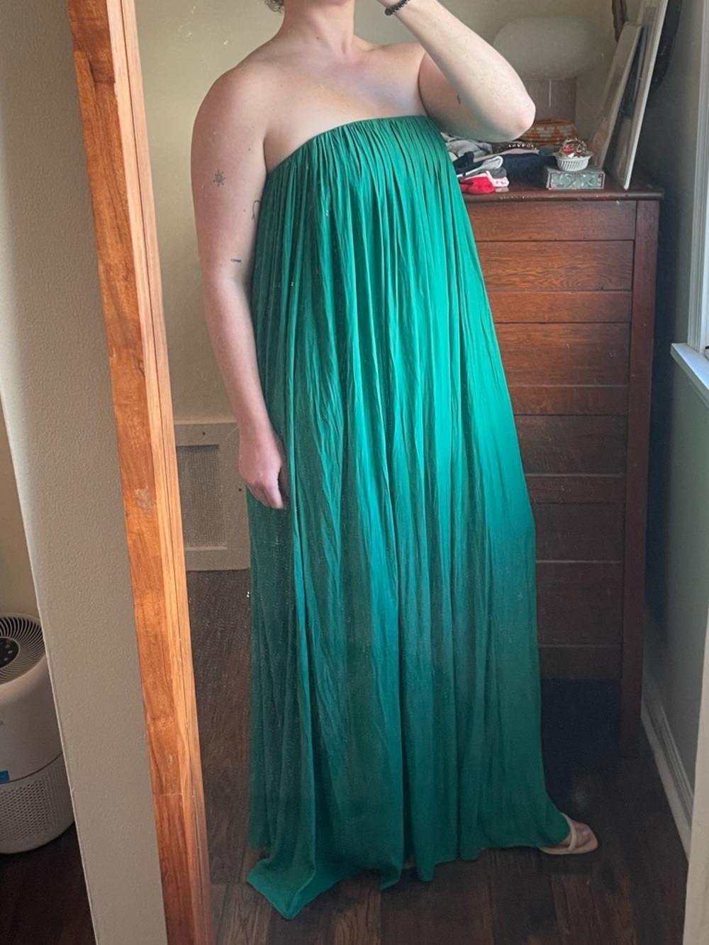 ALC Wynn Gown Emerald Green Serpent Formal Maxi Dress Size 12 NWT - Picture 8 of 14